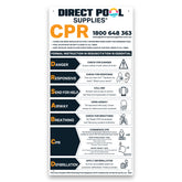 CPR Pool Sign - Plastic
